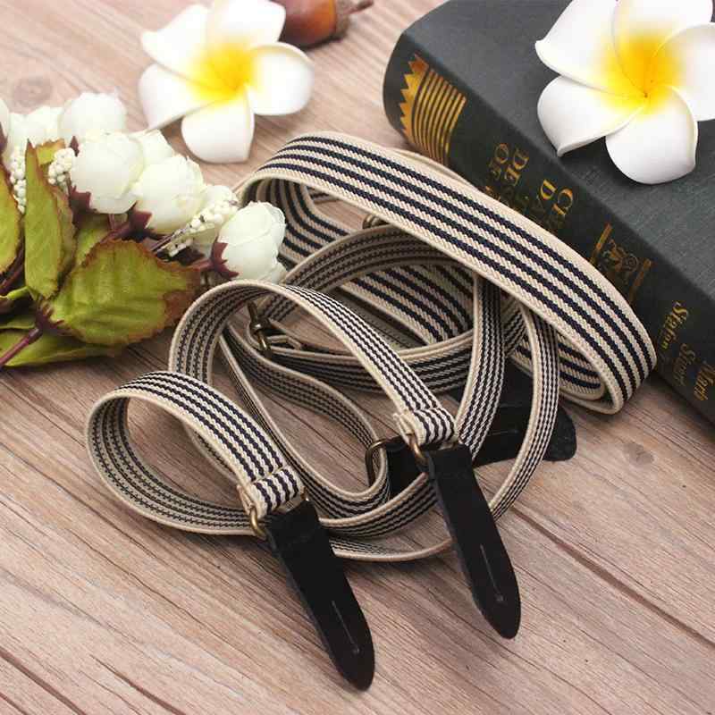 サスペンダー 男女兼用 ユニセックス ボタン式 牛革 ゴム おしゃれ シンプル 伸縮性 調節可能 ズボン吊..