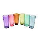 laritte【日本製】600ml タンブラー 6色 6個セット 割れにくい 滑りにくい 食洗機対応 プラスチック 贈り物 プレゼント ギフト(3)
