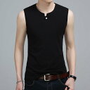 ノースリーブTシャツ メンズ モダール綿 夏用 スポーツ フィットネス 吸汗速乾 軽量薄手 幅広ストラップ ゆったりシルエット 無地 シワになりにくい 通気性 快適