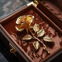 ブローチ レディース 薔薇 ローズ フラワー 花 ゴールド シルバー バイカラー 高級感 銅製 電気メッキ加工 おしゃれ 普段使い フォーマル アクセサリー プレゼント ギフト