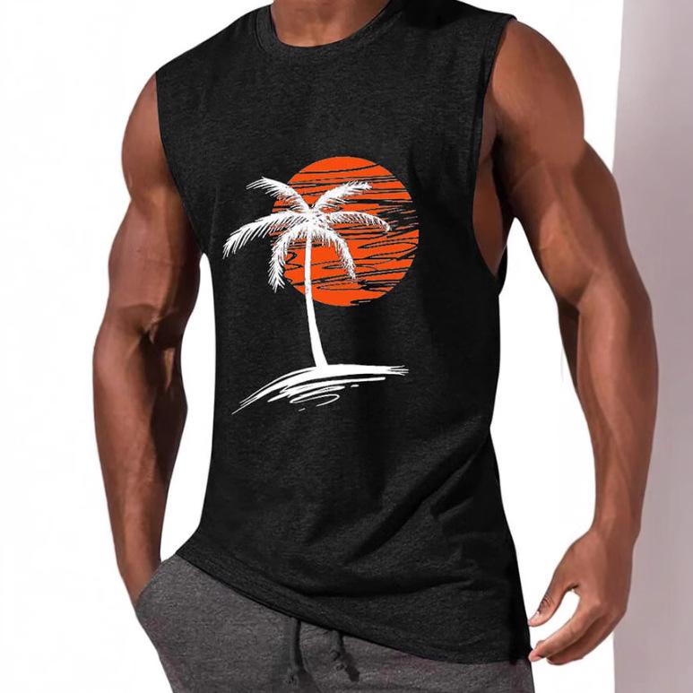 タンクトップ メンズ ノースリーブ ベスト 3Dプリント カジュアル スポーツウェア メッシュ ポリエステ..