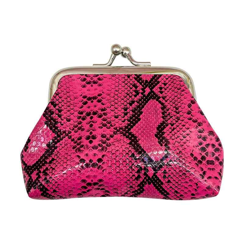 ミニ財布 レディース かわいい PUレザー ヘビ柄 パイソン柄 コインケース 化粧ポーチ コスメポーチ デ..