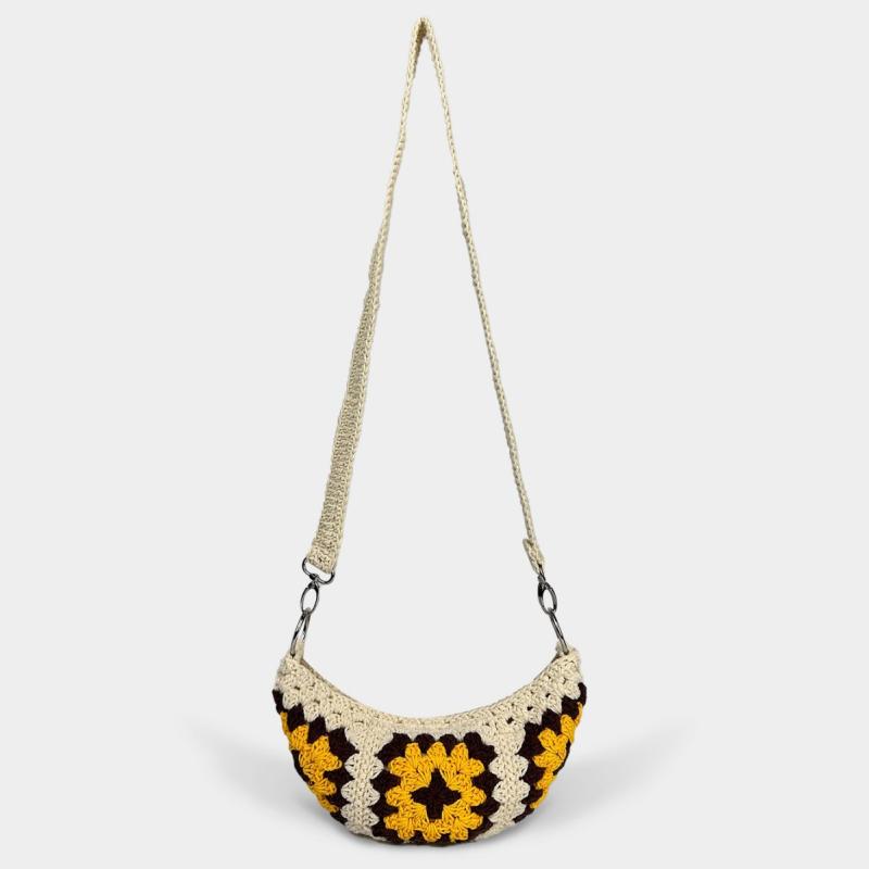 ショルダーバッグ レディース 女性用 ボヘミアン 民族風 水餃子型 編み込み 肩掛け 斜め掛け 鞄 個性的..