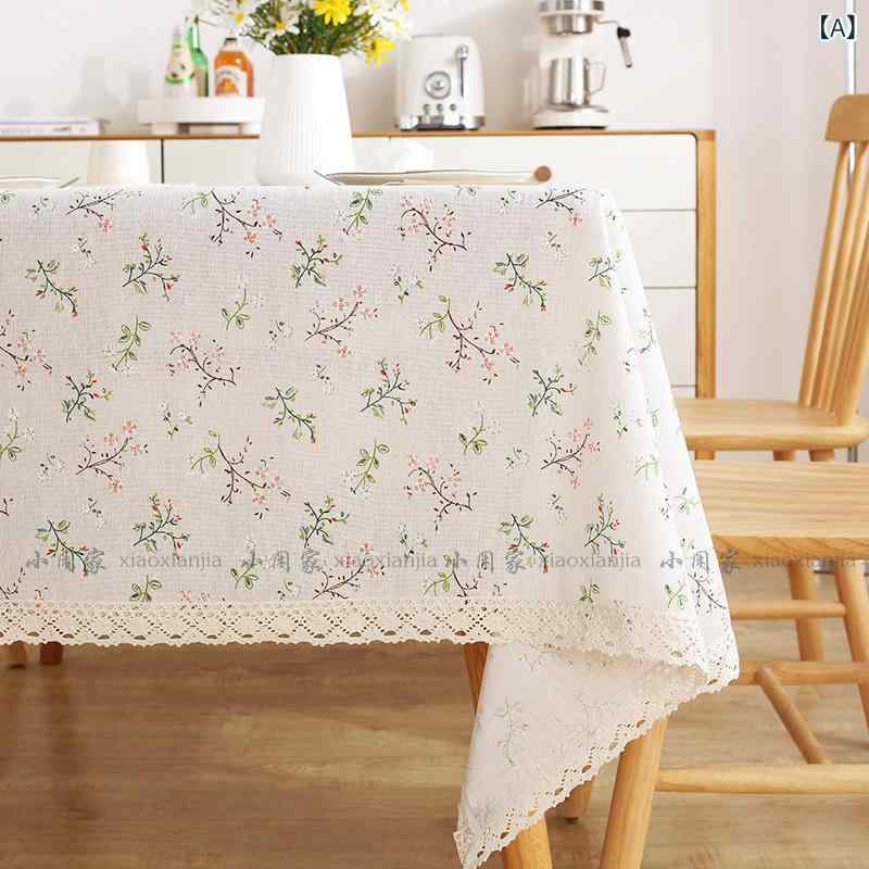 テーブルクロス 長方形 円形 綿麻 コットンリネン 家庭用 普段使い 食卓カバー アウトドア 屋外 ピクニック 防塵 汚れ防止 格子柄 花柄 リーフ柄 デイジー柄 ストロベリー柄 田園風 ナチュラル シンプル モダンデザイン