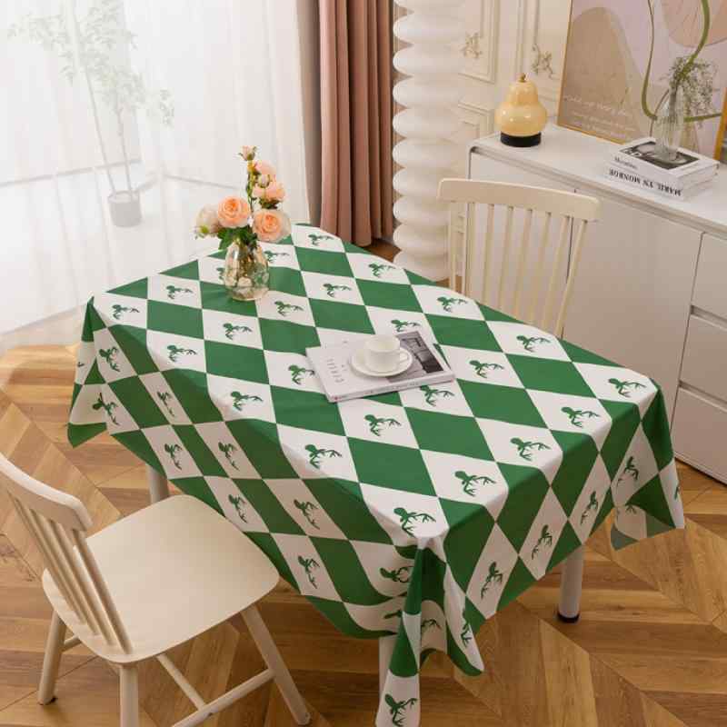 テーブルクロス 北欧 モダン 高級感 シンプル 防水 防油 防塵 耐汚 お手入れ簡単 PEVA 格子柄 長方形 リビング ダイニング 食卓カバー ピクニックシート レジャーシート アウトドア キャンプ