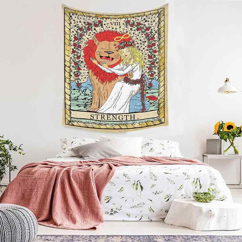 タペストリー タロットカード柄 幾何学模様 モダン シンプル おしゃれ 壁掛け ポリエステル製 軽量 インテリア 背景布 ウォールアート リビング 寝室 書斎 子供部屋 洗濯機洗い可 長方形 SNS映え