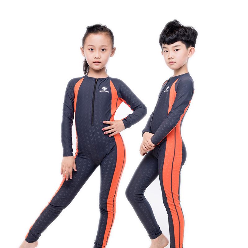 水着 キッズ ジュニア 男の子 女の子 全身一体型 スイムウェア シャークスキン柄 撥水 速乾 高伸縮 無地 シンプル スポーツ 練習用 スクール水着