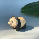 置物 レッサーパンダ 木彫り 動物 キャラクター ミニサイズ 卓上 デスク用 かわいい 木製 天然木 誕生日 プレゼント ギフト 贈り物 リビング インテリア オブジェ 飾り 癒やしグッズ(3)