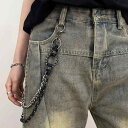 パンツチェーン 男女兼用 ストリート ヒップホップ 多連 ウォレットチェーン メタル 重厚感 パンクスタイル ロック ダンス デニム ジーンズ ファッション小物 アクセサリー カジュアル