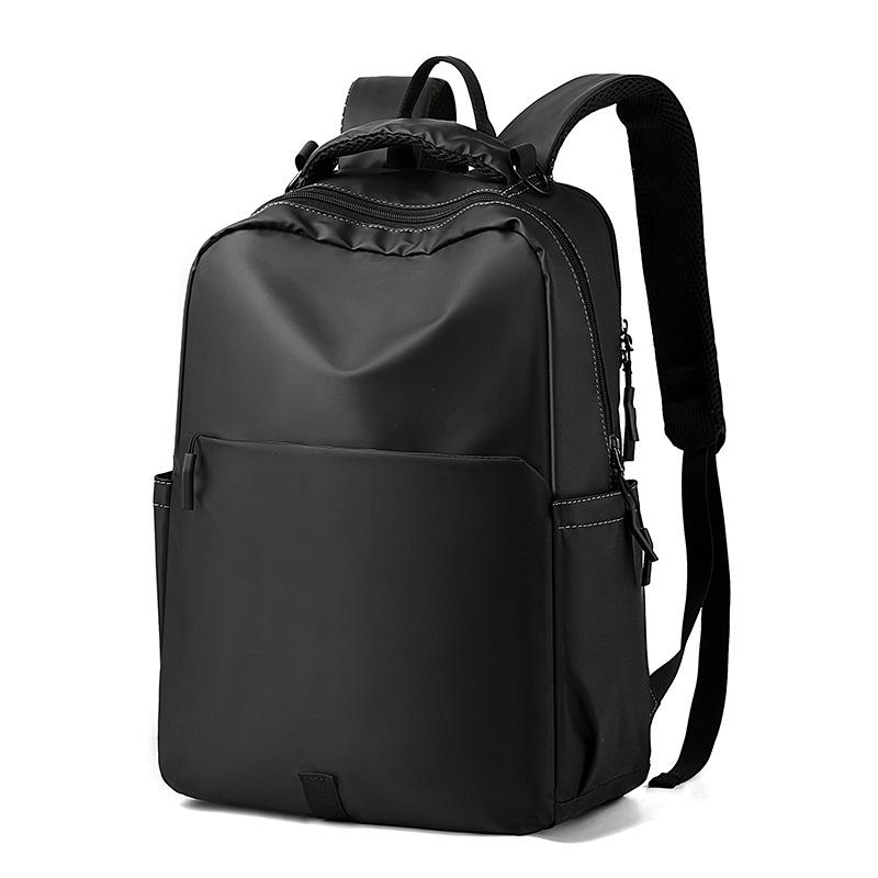 リュック メンズ ビジネス カジュアル 通勤 通学 学生 旅行 ノートPC収納 シンプル 耐摩耗性 オックスフォード生地 クッションショルダー ブラック グレー カーキ(4)