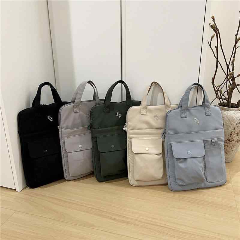 PCケース メンズ ノートPC収納 男性用 ビジネス 通勤用 合成皮革 PU素材 手提げ ショルダー 斜め掛け ..