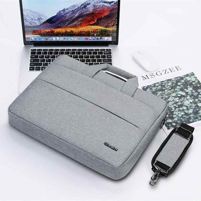 PCバッグ ユニセックス PUレザー 手提げ 肩掛け ショルダーストラップ 軽量 大容量 耐衝撃 撥水 マイクロフリース裏地 保護ケース スリーブ 通勤 ビジネス 通学 ノートパソコン収納 ブラック グレー ピンク ブルー