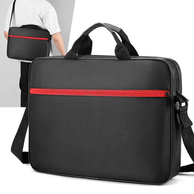 ビジネスバッグ メンズ ノートPC収納 大容量 ブリーフケース 多機能 シンプル 出張 通勤 A4ファイル対応 ポリエステル ブラック