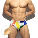 スイムパンツ 海パン フィットネス 男性用 メンズ ビキニ セクシー ローライズ 三角ブリーフ カップ付き 透け防止 紐付き フィット 温泉 プール