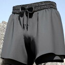 サーフパンツ 水着 海パン メンズ フィットネス 男性向け ボクサータイプ 二重構造 速乾 透け防止 快適 大人用 ビーチ 海水浴 温泉 水陸両用