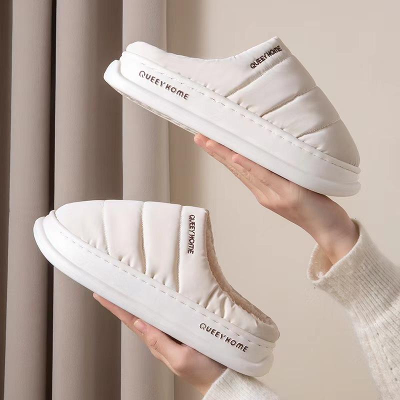 ルームシューズ ユニセックス カップル 秋冬 防水 防滑 滑り止め 保温 あったか もこもこ ふわふわ ボ..