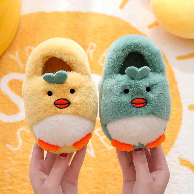 ルームシューズ キッズ ベビー 男の子 女の子 室内履き ファー もこもこ 綿 あったか かかと付き 秋冬 保温 ルームブーツ 幼児 園児 小学生 防寒 暖かい 滑り止め