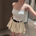 キャミソール レディース トップス 夏 純欲スタイル セクシーギャル 無地 着回し スリムフィット 細見え ショート丈 カップ付き コットン 普段使い デイリーユース