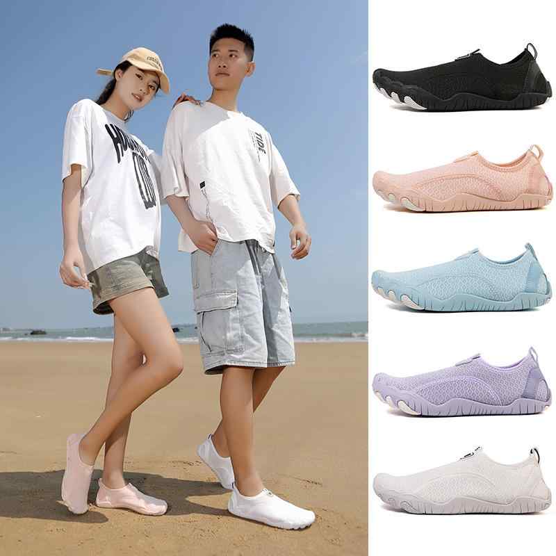 ウォーターシューズ 男女兼用 アクアシューズ マリンシューズ ビーチシューズ 速乾 軽量 通気性 メッシュ素材 ゴム底 防滑 滑り止め アウトドア レジャー 川...