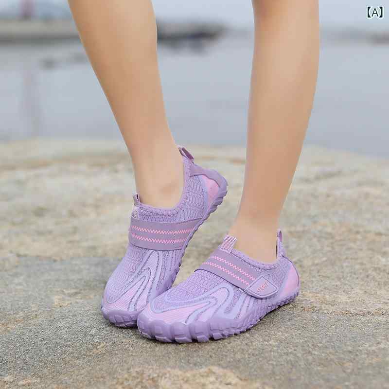 アクアシューズ キッズ 男女兼用 五本指 水陸両用 マリンシューズ ビーチシューズ スイミングシューズ 渓流 ウォーキング アウトドア レジャー 多機能 軽量 ...