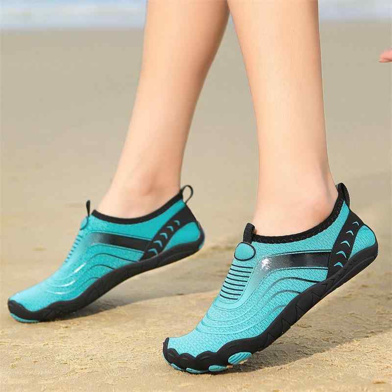 アクアシューズ 男女兼用 ベアフットシューズ 素足感覚 五本指 水陸両用 軽量 通気性 メッシュ 滑り止め 渓流 沢登り ウォータースポーツ スイミング ビーチ...