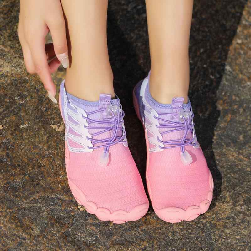 アクアシューズ 男女兼用 ユニセックス 親子 アウトドア ウォーターシューズ 速乾性 通気性 5本指 ビーチ スイムシューズ 釣り 潮干狩り 渓流 レースアップ...