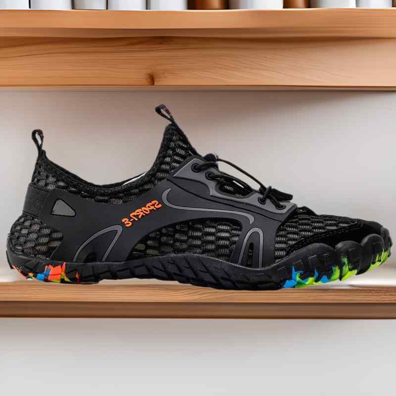 ウォーターシューズ メンズ 通気性 速乾 薄手 軽量 メッシュ素材 アウトドア スポーツ 登山 ビーチ マリンシューズ 水陸両用 渓流釣り 滑り止め ラバーソー...