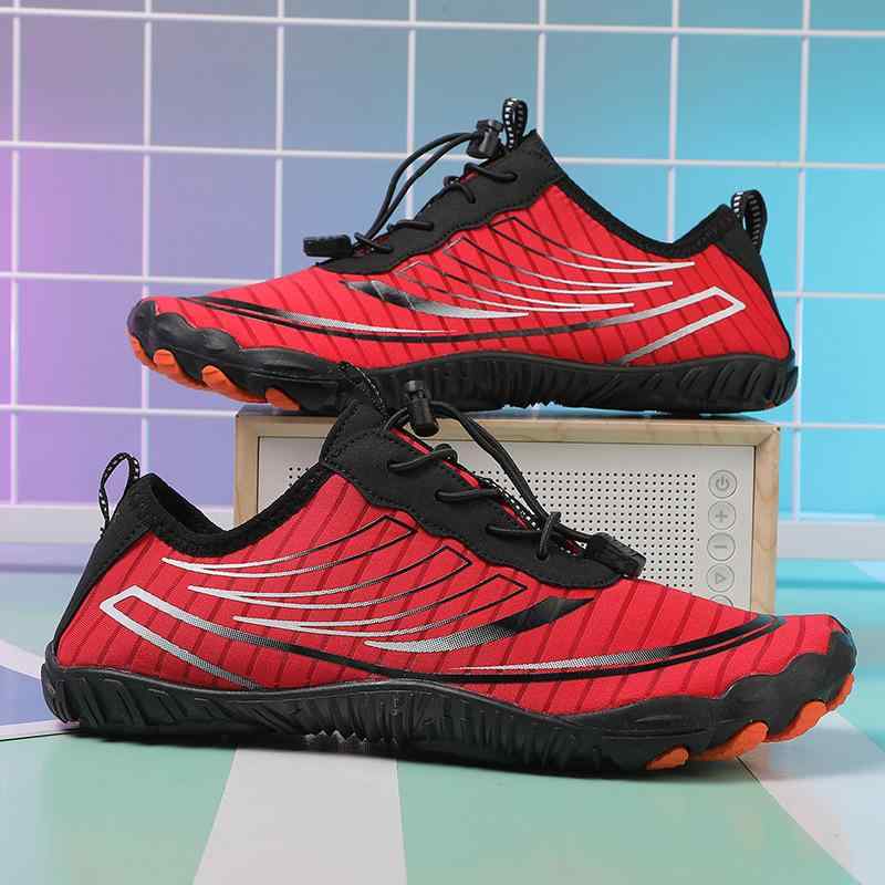 アクアシューズ 男女兼用 五本指 ウォーターシューズ マリンシューズ 水陸両用 ビーチシューズ アウト..