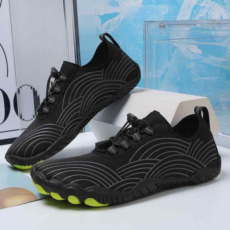 アクアシューズ ユニセックス マリンシューズ ウォーターシューズ 水陸両用 滑り止め 速乾 軽量 通気性 伸縮性 ビーチサンダル サーフィン シュノーケリング ...