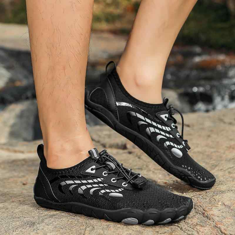 ウォーターシューズ 男女兼用 アクアシューズ マリンシューズ ビーチシューズ 滑り止め 速乾 ソフトソール 通気性 耐久性 メッシュアッパー アウトドア 沢登り...