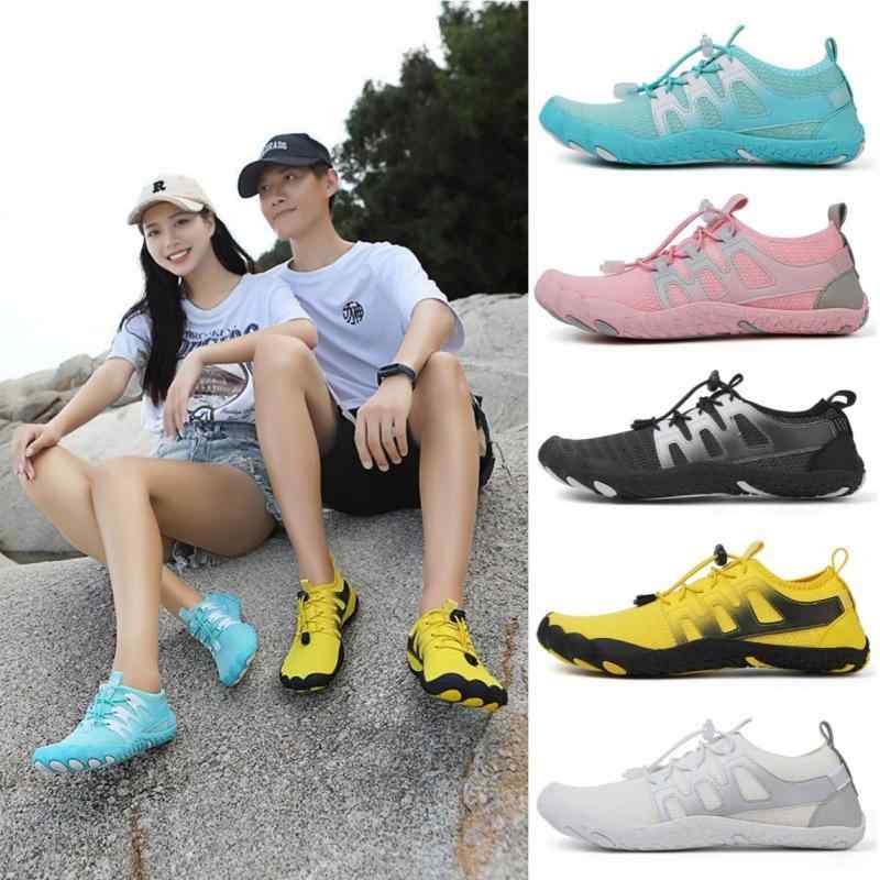 ウォーターシューズ 男女兼用 アクアシューズ マリンシューズ 沢登り 渓流釣り ビーチ サイクリング 登山 トレッキング 釣り アウトドア 防滑 メッシュ 速乾...