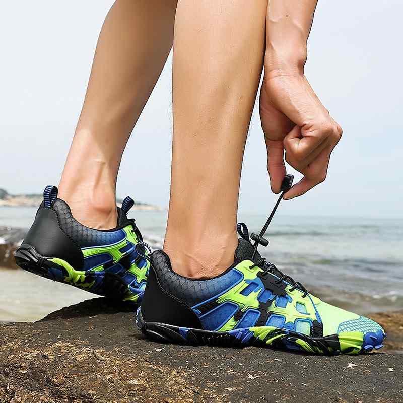 五本指シューズ アウトドア ベアフット感覚 登山 ハイキング サイクリング トレッキング アクアシューズ 水陸両用 滑り止め グリップ ラバーソール 軽量 メッ...