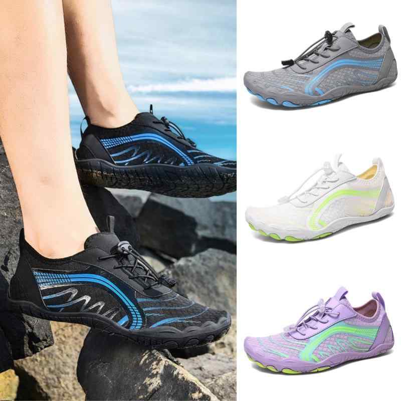 ウォーターシューズ 男女兼用 ユニセックス 速乾 吸湿速乾 メッシュアッパー 通気性 軽量 釣り ビーチ アウトドア キャンプ 水遊び スイミング マリンスポー...