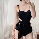 水着 レディース セクシー 風 ワンピース スイムウェア 小胸 バストアップ 華やか リゾート 温泉 プール 海水浴 カットアウト 背中開き バックレス ポリエステル ホワイト ブラック