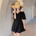 ワンピース水着 レディース 大きいサイズ 体型カバー セクシー 長袖 ゆったり 露出控えめ 着痩せ効果 胸パッド付き ノンワイヤー 無地 スタイルアップ おしゃれ エレガント リゾート プール ブラック