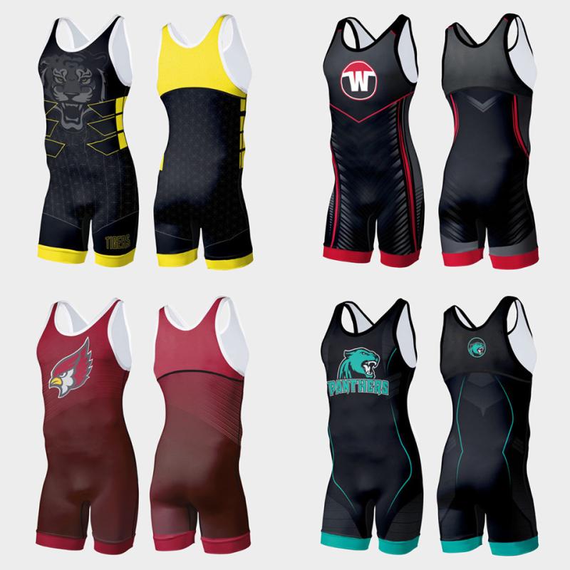 シングレット レスリングウェア メンズ ユニフォーム ボクシング ウェイトリフティング トレーニング ..