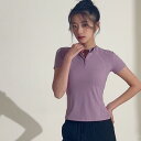 トップス Tシャツ レディース 夏用 スポーツ フィットネス トレーニング ヨガ ランニング 半袖 通気性 吸湿速乾 タイトフィット 着痩せ スタイルアップ ジムウェア ナイロン素材(4)