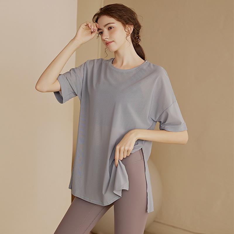 Tシャツ レディース スポーツトップス 春夏 ランニング トレーニング ヨガウェア ジムウェア フィット..