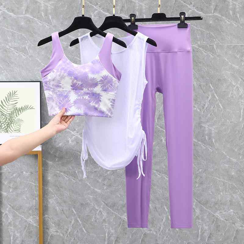 スポーツブラ レディース ヨガウェア フィットネスウェア タンクトップ ハイサポート 揺れ防止 下垂防止 衝撃吸収 カップ付き パッド内蔵 ポリエステル スパンデックス ナイロン ジム トレーニング スポーツ ヨガ 普段使い 春夏