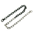 パンツチェーン ユニセックス ヒップホップ ストリート系 ブラック メタル キューバンチェーン ウォレットチェーン ジーンズ デニム ファッション小物 クール ロック カジュアルスタイル