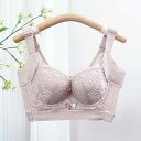 ブラジャー レディース 小胸対応 調整型 補正 ソフトワイヤー 脇高 副乳カバー プッシュアップ 垂れ防止 リフトアップ 快適 3/4カップ 薄手厚手パッド レース ナイロン シルク ブラック アイボリー ベージュ系 春夏