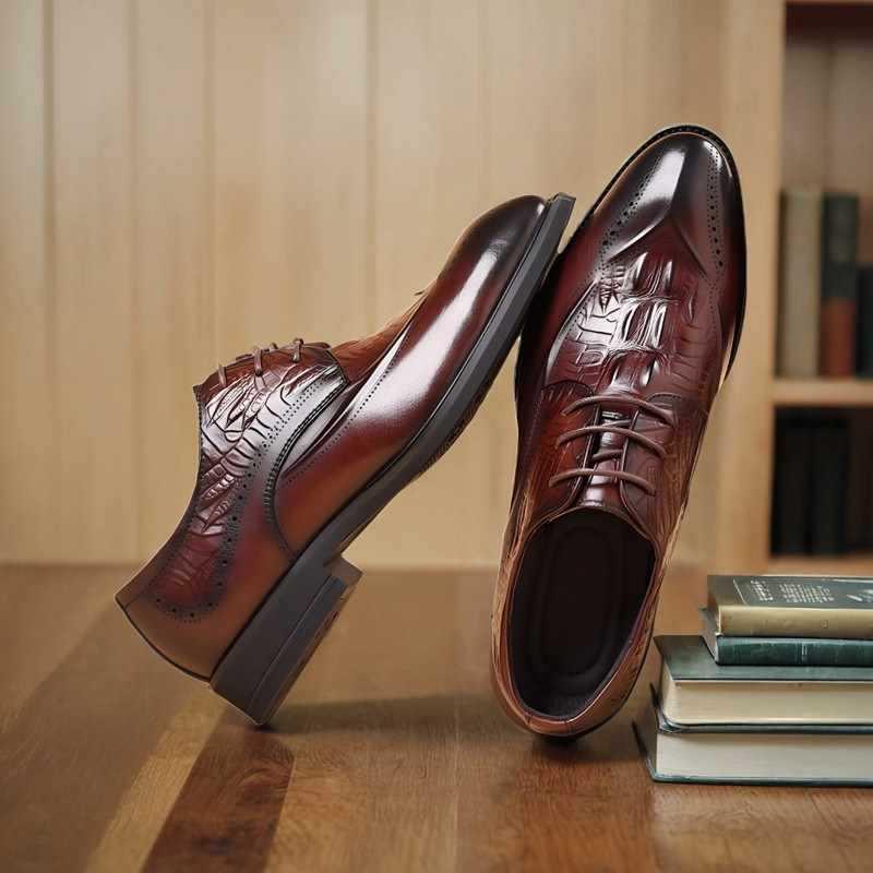 紳士靴 革靴 メンズ 本革 牛革 ブローグ ウィングチップ ビジネス カジュアル 軽量 クッション性 通気..