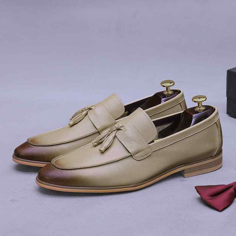 紳士靴 革靴 メンズ ビジネス 通勤 フォーマル カジュアル スリッポン 牛革 本革 タッセル ローカット ..