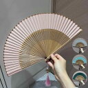 扇子 レディース 折りたたみ シルク 絹 無地 透かし彫り 竹製 持ち運び コンパクト 軽量 高級感 和装小物 チャイナドレス 漢服 浴衣 春夏 上品