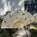 扇子 女性用 婦人用 中国風 蘇州刺繍 手刺繍 折りたたみ式 絹 竹製 工芸品 ギフト 贈答品 和装小物 浴衣 着物 普段使い 上品 クラシック エレガント 夏物