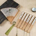 扇子 レディース 蘇州刺繍 折りたたみ シルク 絹 竹製 和風 中国風 中華風 アンティーク調 チャイナドレス 浴衣 着物 夏祭り 普段使い おしゃれ 上品 エレガント 携帯用 涼しい 涼感