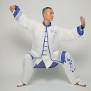 太極服 男女兼用 青花瓷 梅花柄 ケープ 羽織り付き 中国風 太極拳 武術 練習着 演武服 春夏 軽量 通気性 吸湿性 ポリエステル 竹炭繊維 大人用