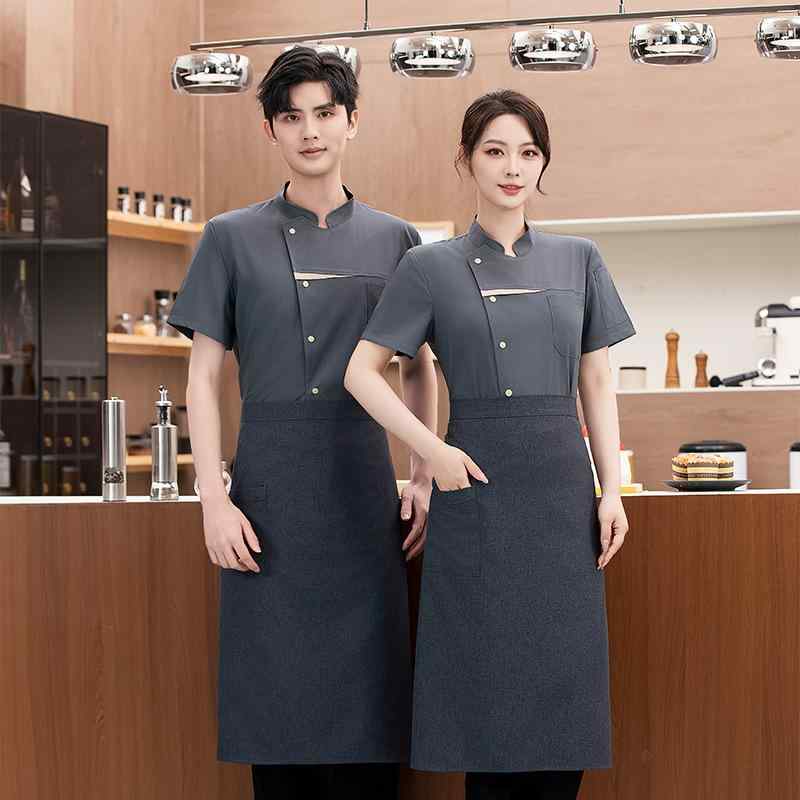 コックコート メンズ 長袖 半袖 ホテル レストラン 飲食店 厨房 キッチン 調理服 作業服 ユニフォーム 吸湿速乾 綿混 学校 食堂 給食 通年