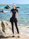 ラッシュガード サーフスーツ 水着 レディース 4点セット セパレート 体型カバー 長袖 ロングパンツ UVカット スイムウェア 大きいサイズ マリンスポーツ プール ビーチ ピンク系 イエロー ナイロン ポリエステル 春夏