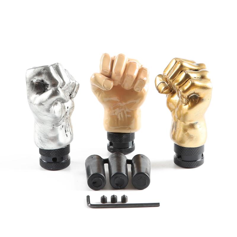 シフトノブ マニュアル車 汎用 自動車用 樹脂製 拳型 個性的 ユニークデザイン カスタム ドレスアップ ..